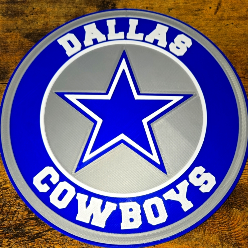 7 1/2 inch Dallas Cowboys wall plaque